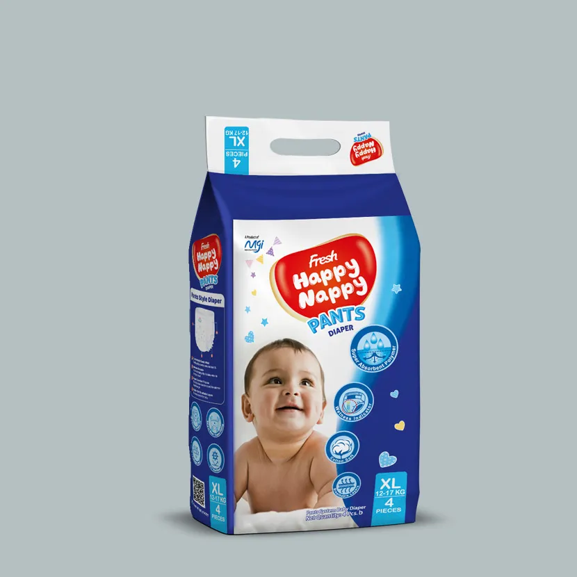 Fresh Happy Nappy Pant Diaper – Large (9–14 kg)